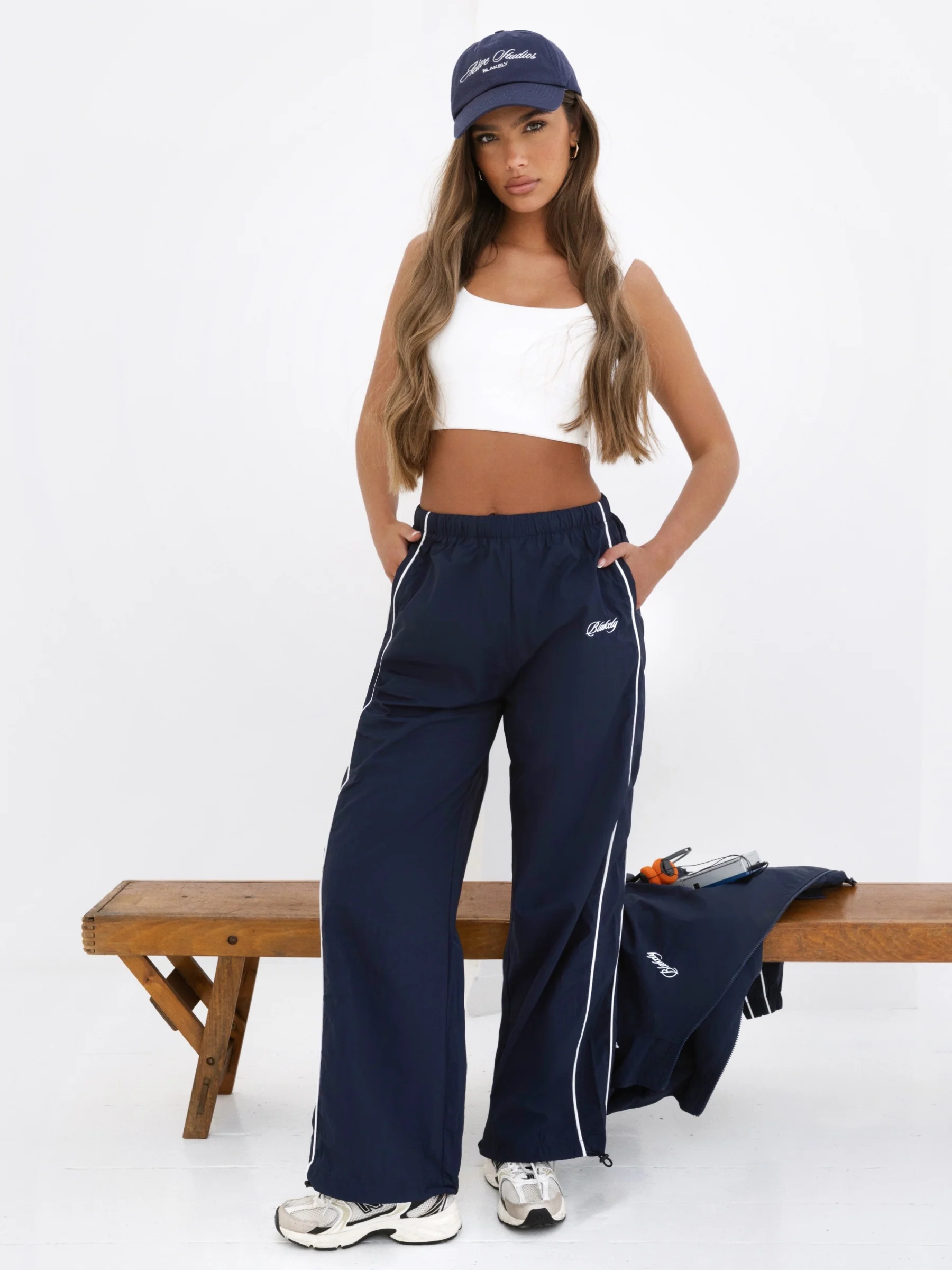 Off Duty Parachute Trousers - Navy - E-Cigarette Wholesale